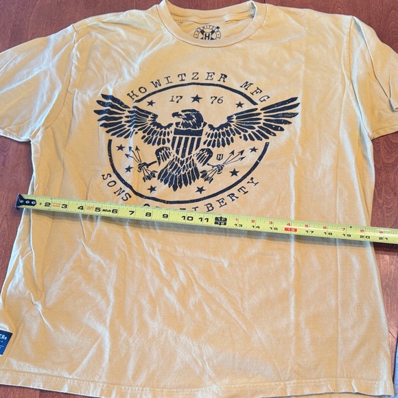Howitzer MFG Men's Short Sleeve Tees - Yellow and Gray - Picture 11 of 11